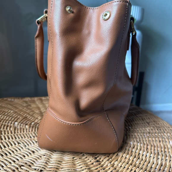 Tory Burch Tan Saffiano Leather Robinson Double Zip Large Tote - PLEASE READ - Picture 5 of 13
